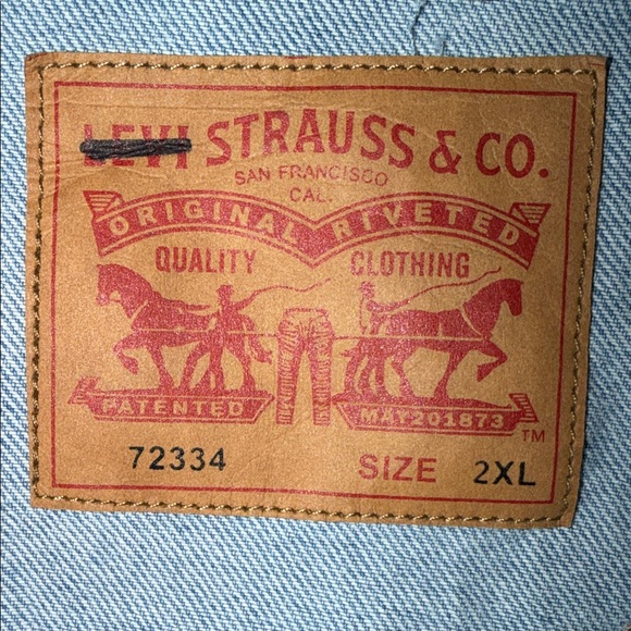 Levi's Trucker Jacket NWOT Light Wash Denim Jacket Men 2XL Vintage 90s Classic - Picture 8 of 12